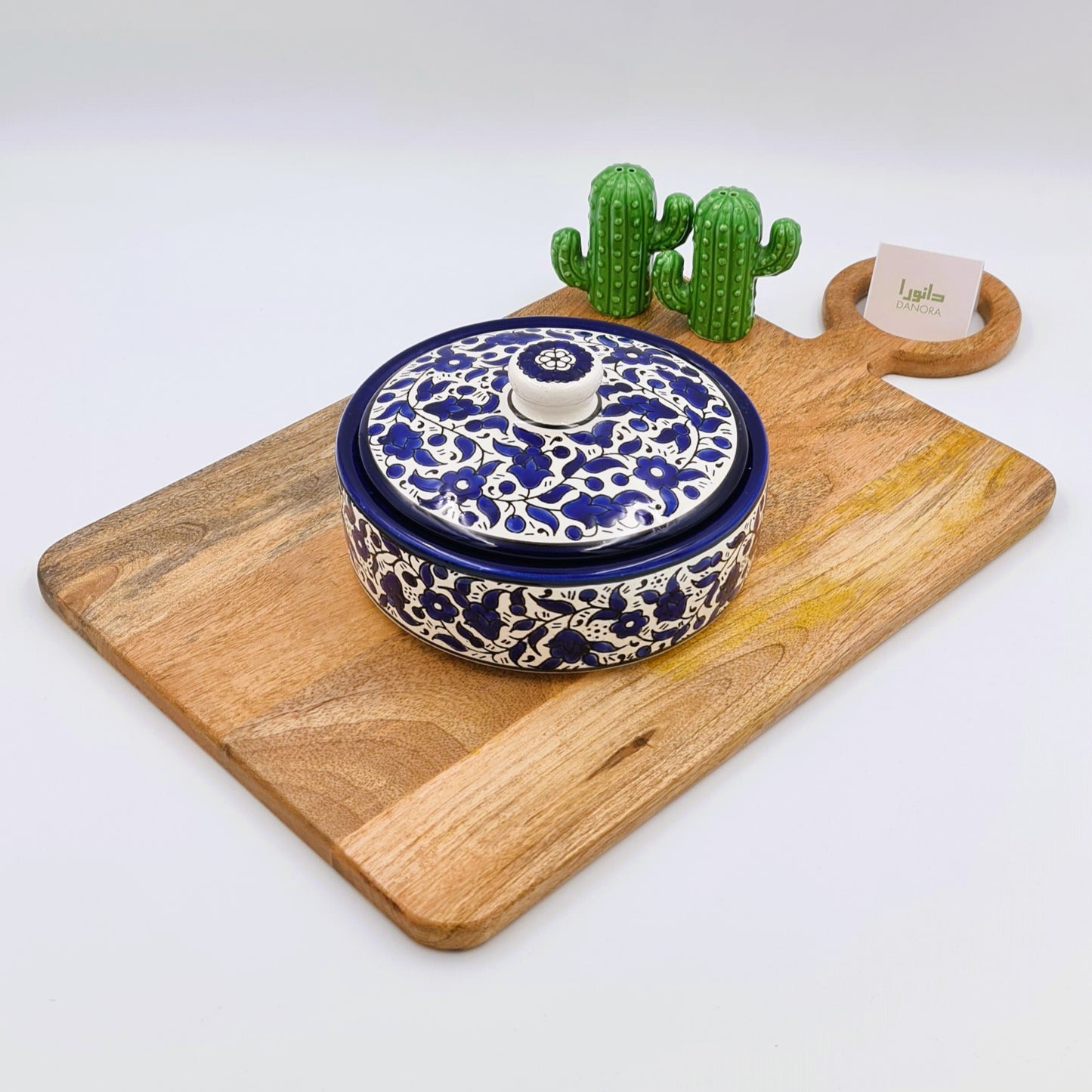 Blue Floral Pot