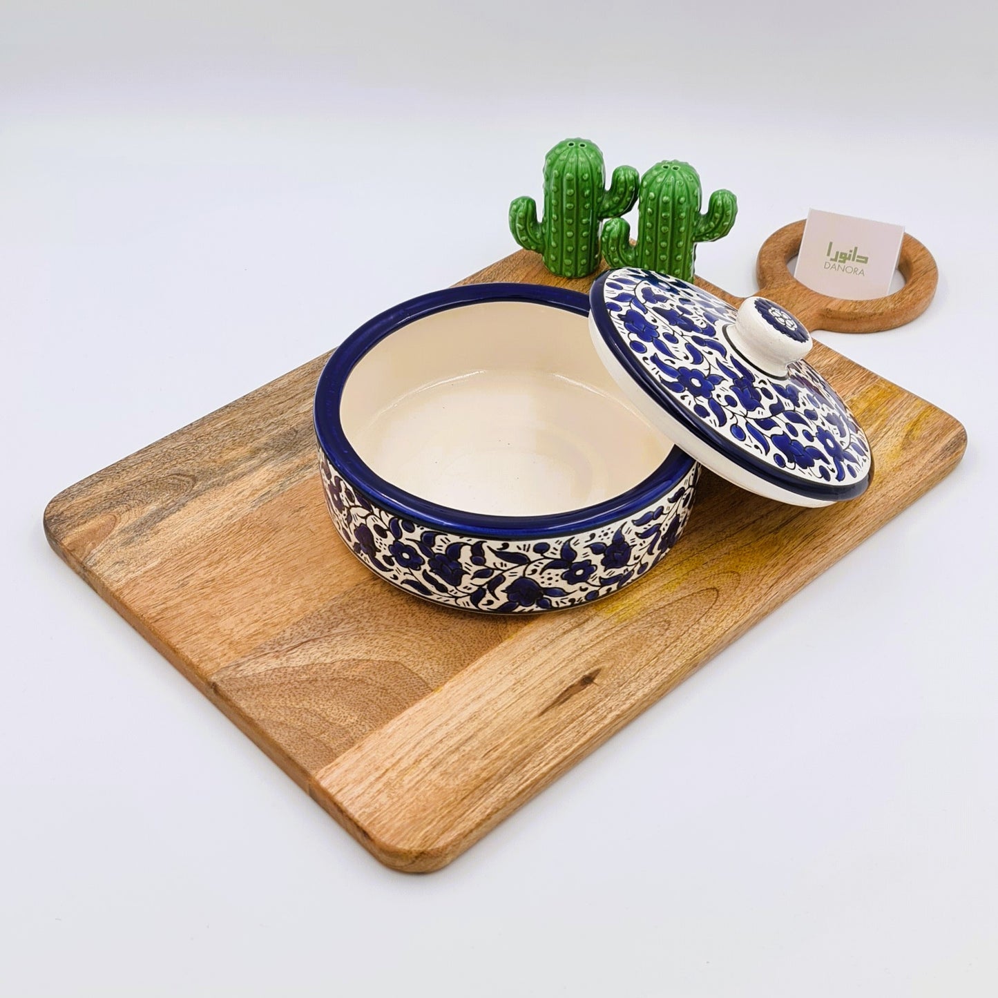 Blue Floral Pot