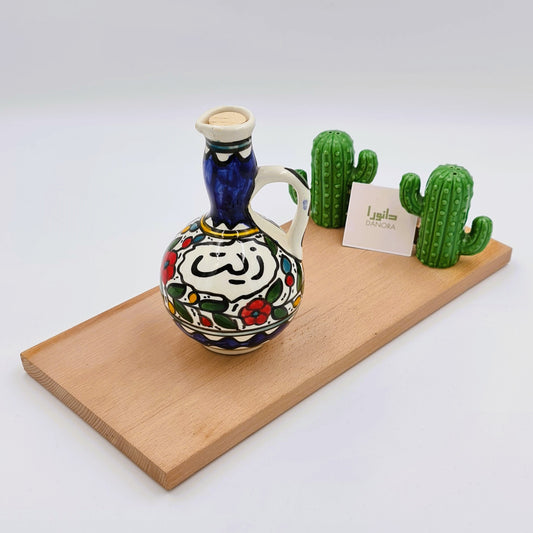 Multicolor Floral Roly-poly Olive Oil Dispenser