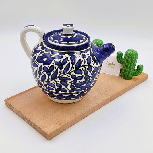 Blue Floral Teapot