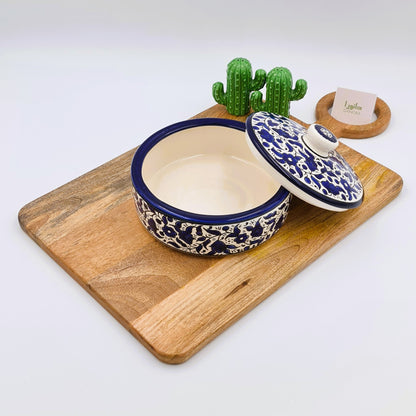 Blue Floral Pot