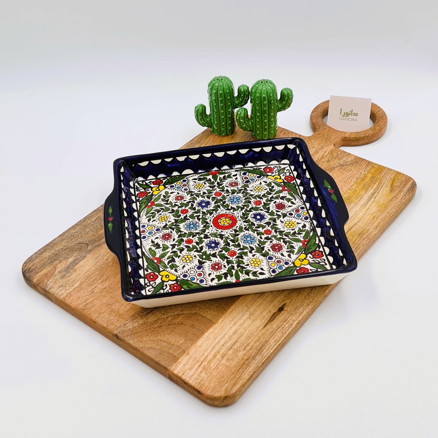 Multicolor Turkish Serving Platter with handles