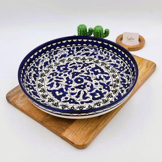 Blue two Floral Serving Platter