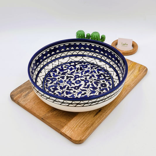Blue Floral Fruit Platter