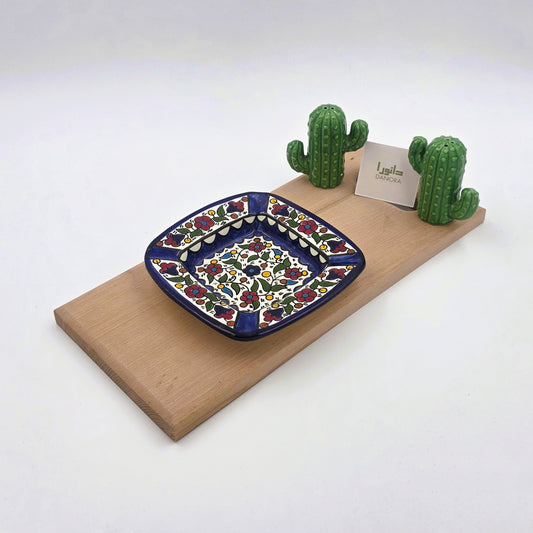 Multicolor Floral Ashtray