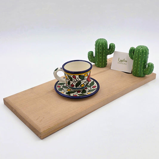 Multicolor Floral Coffee Set