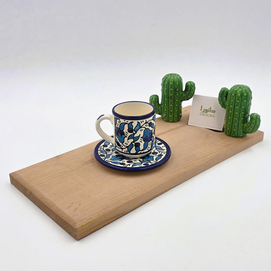 Twin Blues Floral Coffee Set