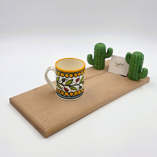 Yellow Cherry Pattern Mug